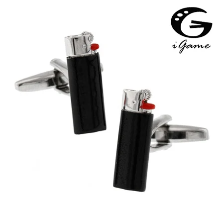 Запонки для прикуривателя iGame черные запонки прикуривателя|cuff links|designer cuff linkscuff