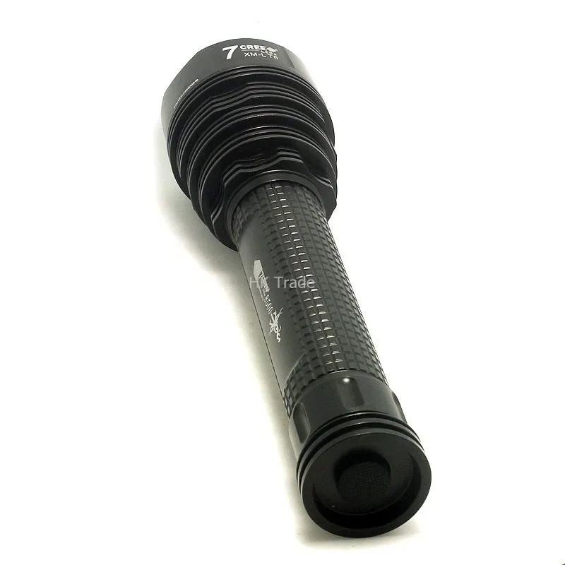 Comprar Trustfire-TR-J18 LED De Alta Potencia, Antorcha De Alta Potencia, Resistente Al Agua, 8000 Lúmenes, 5 Modos, 7 X CREE XM-L T6 Con Batería De 18650 O 26650