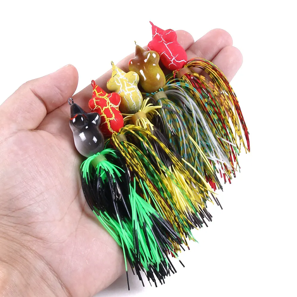 1 шт. новые Pesca щука рыболовные приманки искусственные 7g/8g/9g/лягушка приманка