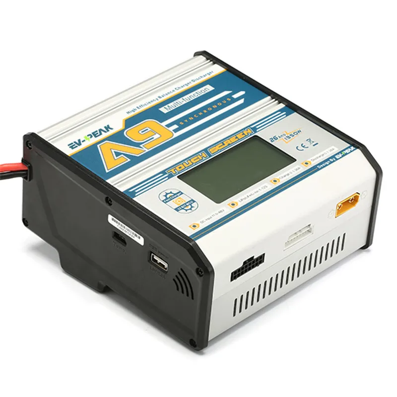 EV-PEAK A9 1300 Вт 25А высокомощное литиевое зарядное устройство 12s зарядное устройство БПЛА зарядное устройство