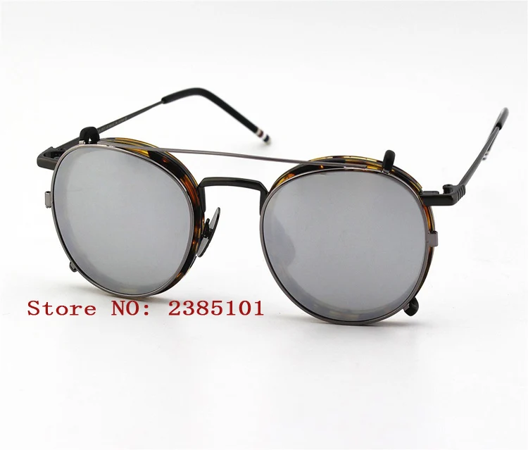 Очки унисекс Gafas De Grau, оптические круглые солнцезащитные очки, оправа TB710, солнцезащитные очки, оправа для очков, очки с зажимом, солнцезащитные очки для мужчин и женщин
