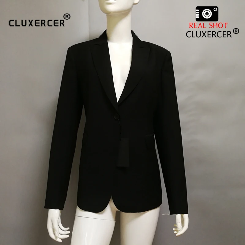 Женский брючный костюм для офиса комплект из 2 предметов модный пиджак и брюки с