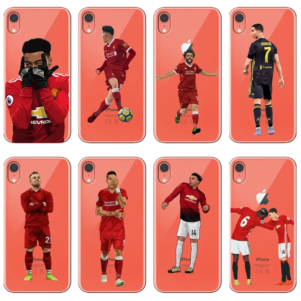Изображение Paul Pogba fermino Мохаммеда Салаха CR7 звезды футбола для телефона iPhone Макс XR