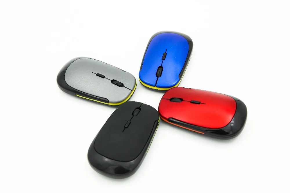 НОВАЯ тонкая беспроводная мышь U образной формы USB 2 4G оптическая 10 м с рабочим