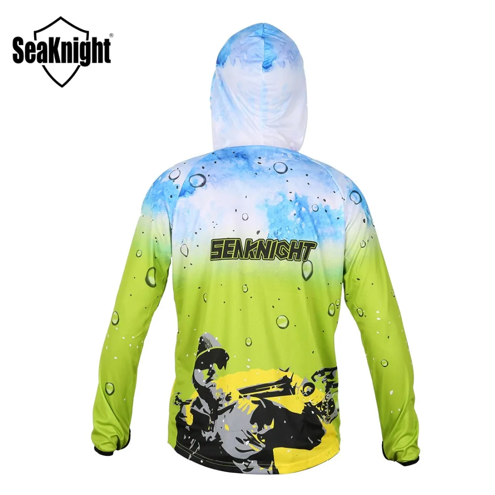 Ультра светильник SeaKnight SK003 рыболовная одежда с капюшоном быстросохнущая рубашка