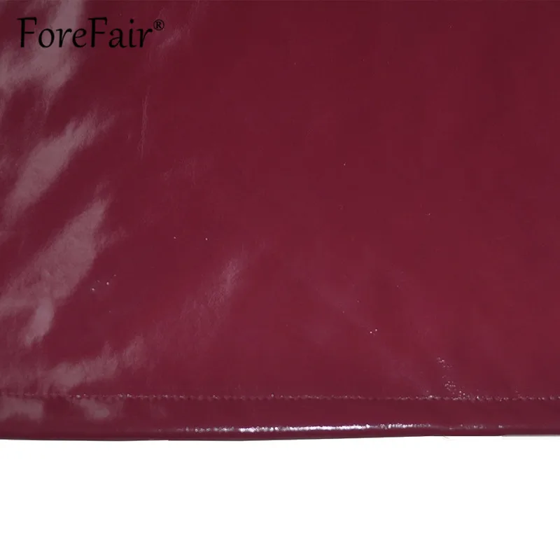 Forefair 2019 Новое Сексуальное Платье из искусственной кожи Женский обтягивающий с