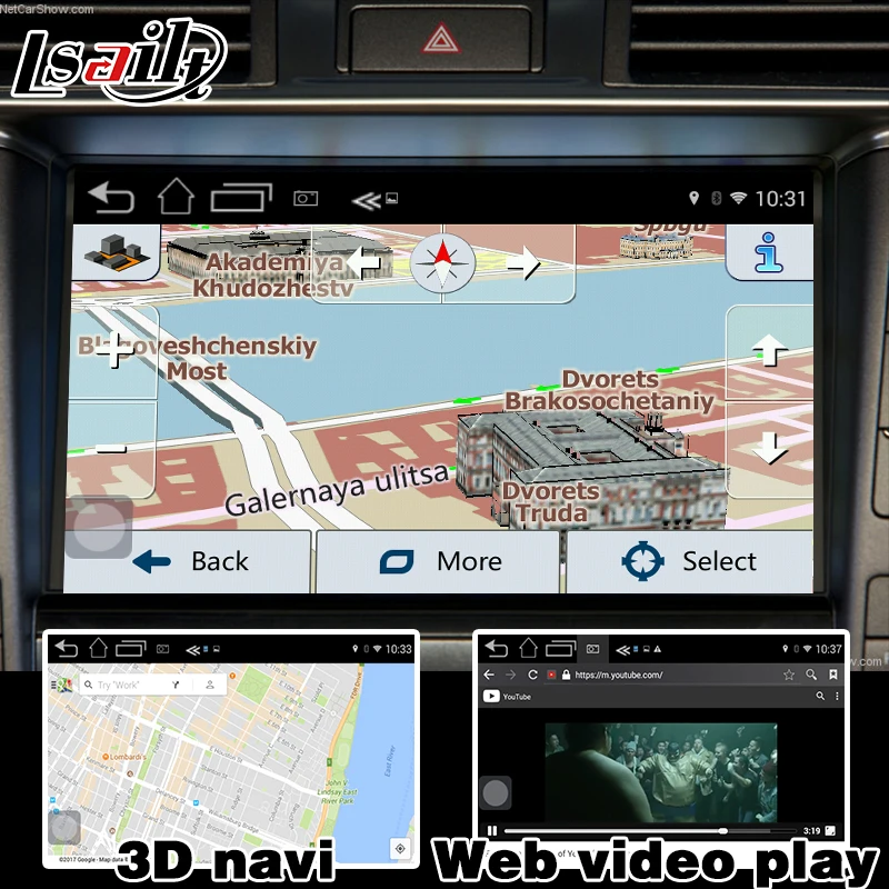 Android навигационная коробка для Lexus LS600h LS460 2005 2009 видеоинтерфейса и т. Д. С carplay GVIF