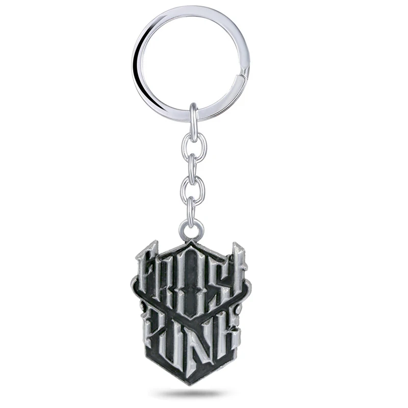 

Frostpunk Keychain 2018 New Game Jewelry Metal Pendant Key Ring Holder Men Car Women Bag Key Chain Chaveiro Llavero