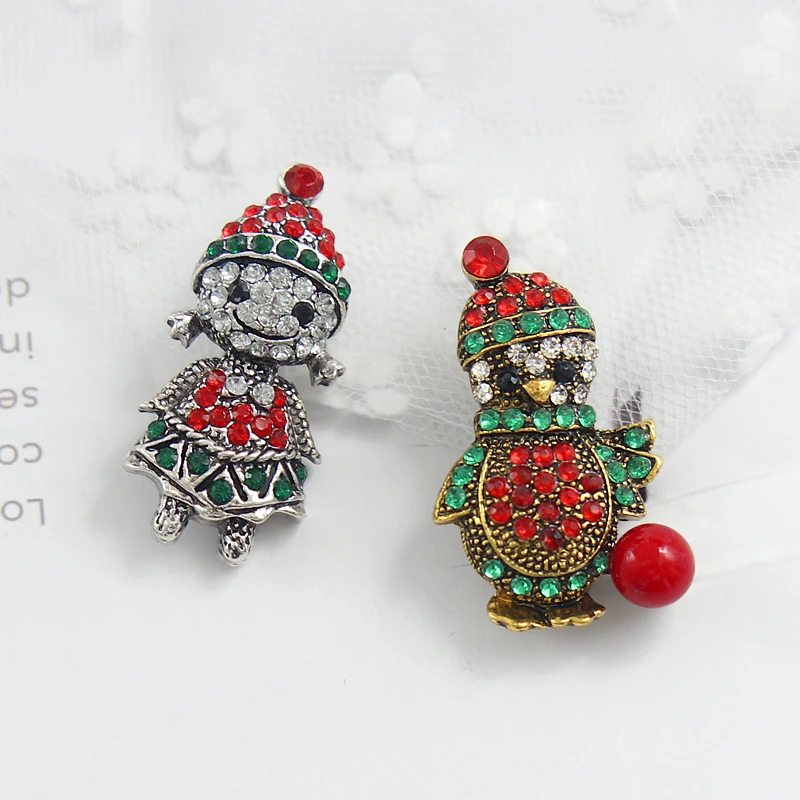 Булавка в стиле ретро для рождественской серии Рождественская елка колокольчики