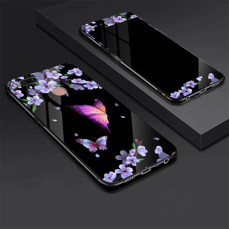 Для Xiaomi mi 5X mi 5X чехол из закаленного стекла+ Защитная пленка для экрана из закаленного стекла для Xiaomi mi A1 полное покрытие на 360 градусов mi A1 - Цвет: 1