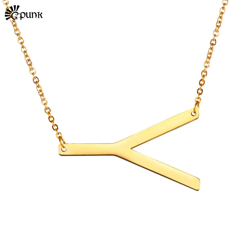 Цепочка с подвеской черного цвета буквой A B C D E F G H I J K L M N O P Q S T U V W X Y Z P2625G|f pendant|b