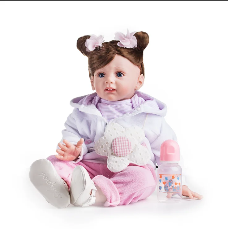 60 см 24 &quotReborn Baby Doll куклы реалистичные из мягкого силикона настоящие мягкие