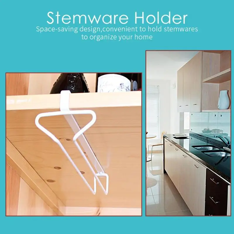 Висит держатель для вина баров Кухня питьевой очков полка под шкаф шампанское