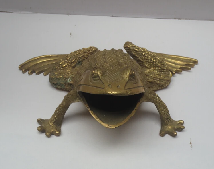 christmas decorations for home+ Metal crafts Home Decoration Chinese brass Carved Frog Statue/Feng Shui Scupture | Дом и сад