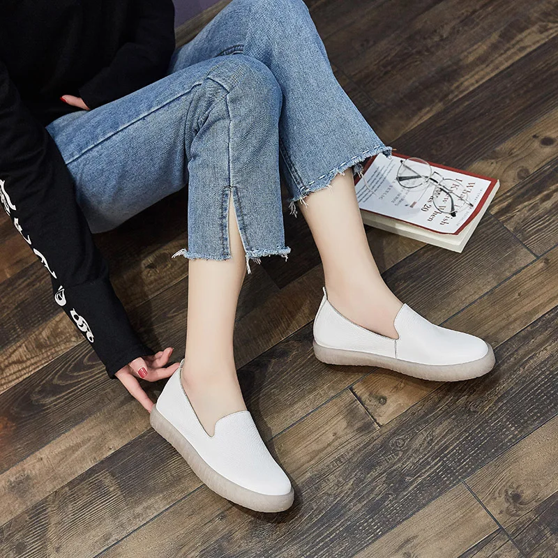 DRFARGO/Женская обувь из натуральной кожи без шнуровки на плоской подошве женская