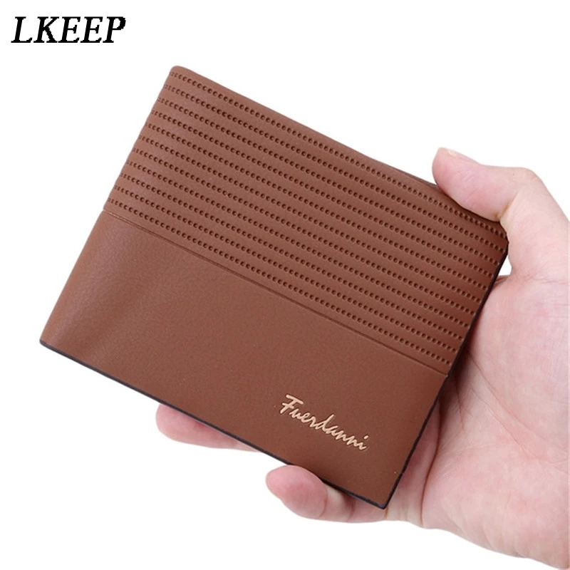 Винтажный Мужской кожаный кошелек брендовые Роскошные Короткие мужские