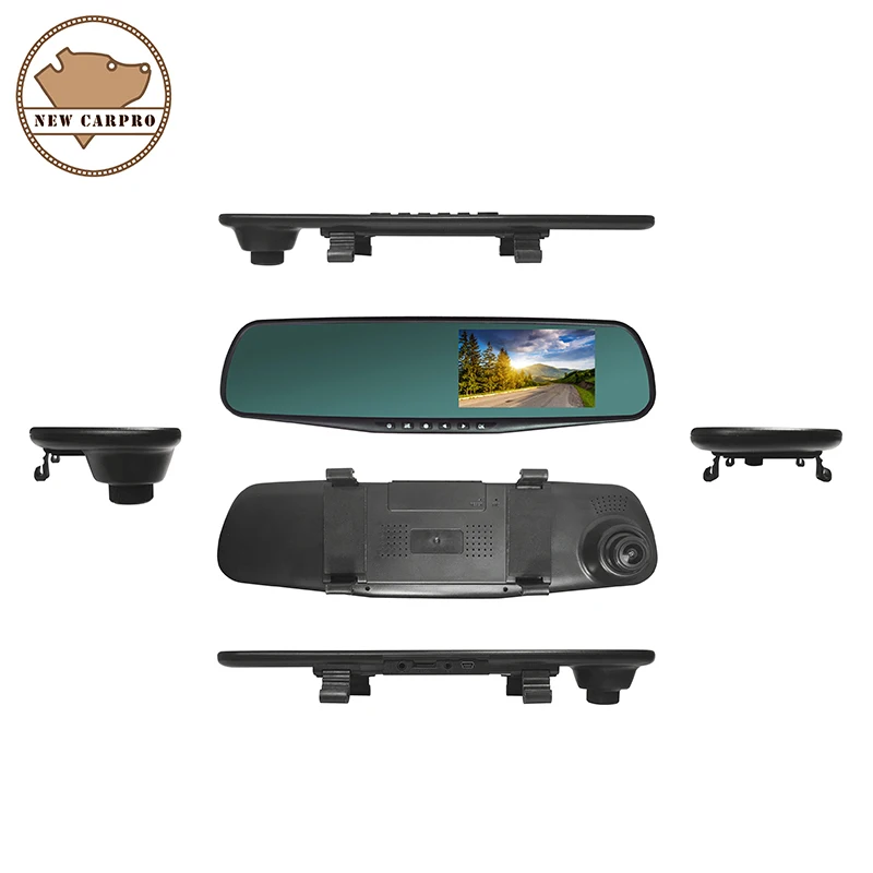 Автомобиль Pro 4.3 дюймов IPS Экран Автомобилей Зеркало Заднего Вида Полный HD 1080 P