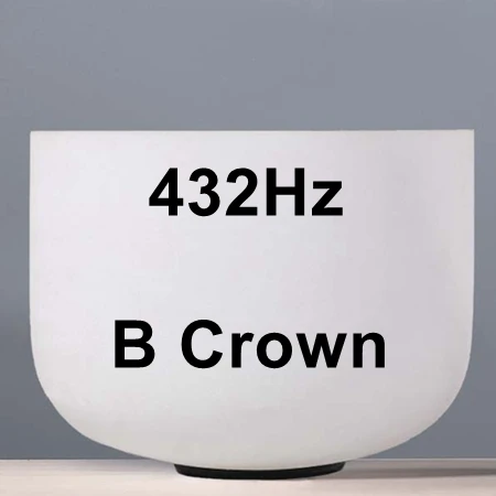432Hz Note B CVNC рождественские подарки 1" Chakra Note C D E F G A B C# D# F# G# A# любой Поющая чаша из матового кварца - Цвет: 432Hz Note B