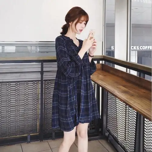 Новинка 2019 Брендовое платье для беременных женщин Повседневное большого размера