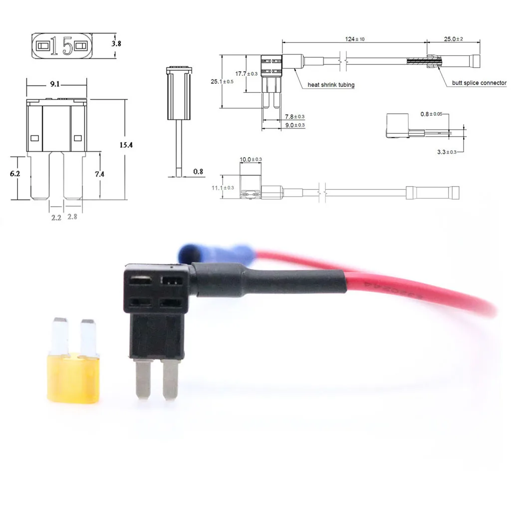 Держатель предохранителя Blade Style ATR APT Micro 2 с 5AMP адаптер автомобильные