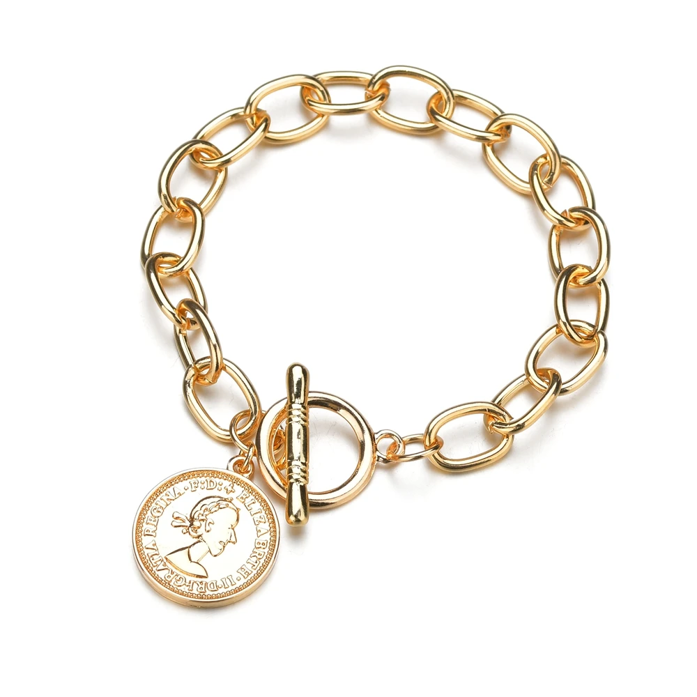 MESTILO 2019 панк Модные женские ювелирные изделия золотого цвета большие цепи камея