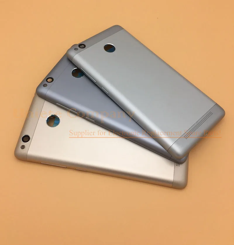 Задняя крышка батарейного отсека для Xiaomi Redmi 3s + боковые кнопки объектив вспышки