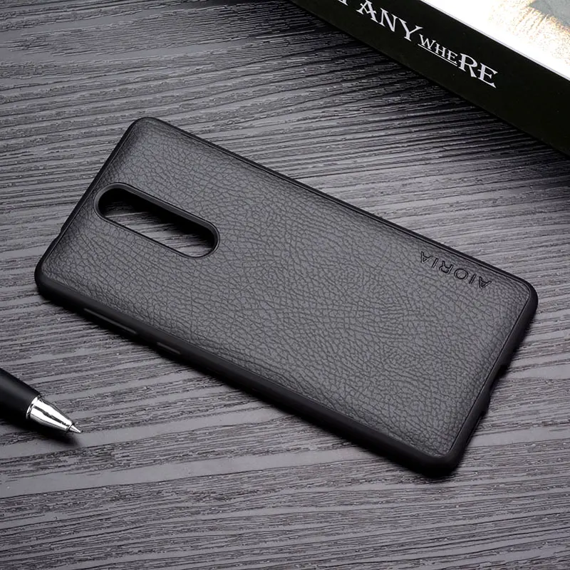 for Nokia 8 case Luxury coque Leather skin soft silicone Perfect fit Business style Phone Cases NOKIA cover funda capa |