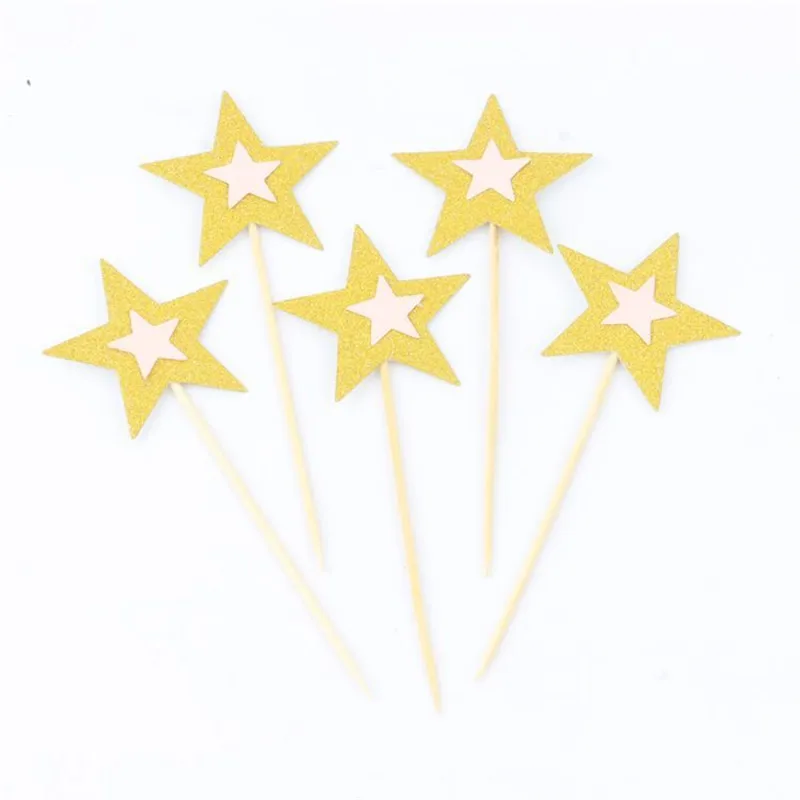 5 шт./лот блестящий топ для кекса детского душа мороженого торта свадьбы детей дня