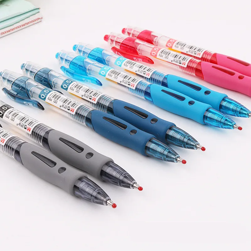 Гелевые ручки офисные канцелярские принадлежности гладкая запись комфорт