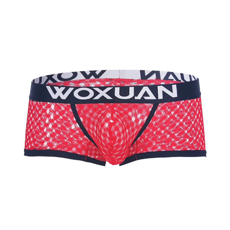 Сетчатые U образные выпуклая сумка воздухопроницаемые боксеры шорты прозрачные
