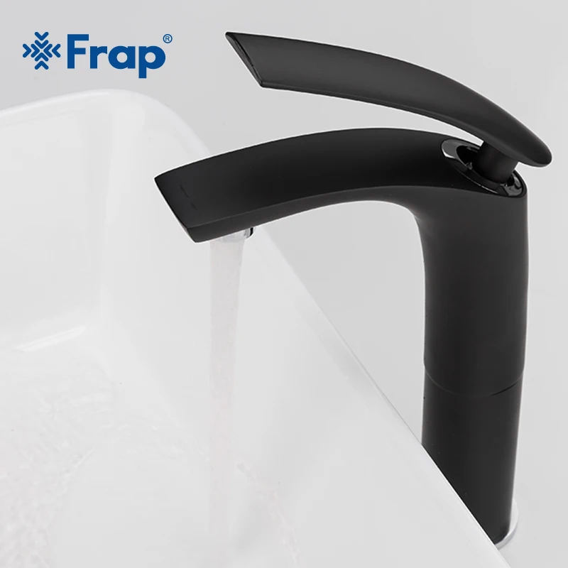 Frap черный латунный Смеситель для ванной комнаты роскошный смеситель раковины