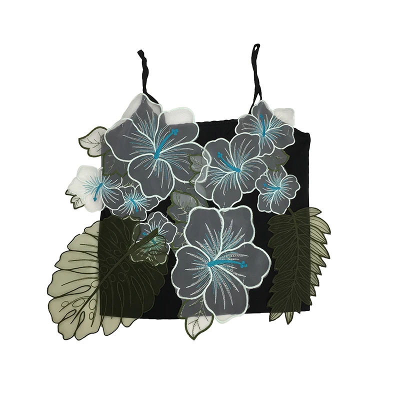 Женская кружевная кофта ALPHALMODA в гонконгском стиле ретро с 3D узором летняя