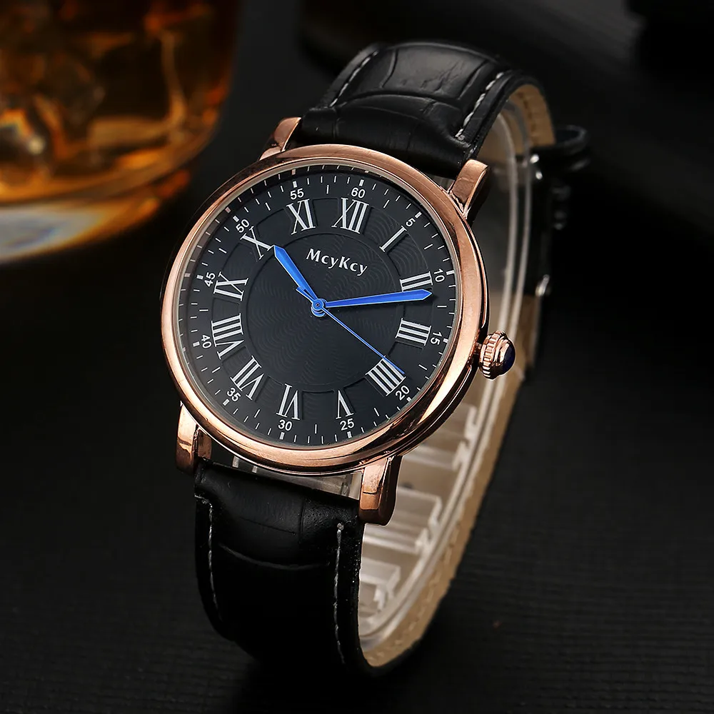 Топ люксовый бренд мужские спортивные часы кварцевые кожаные армейские военные