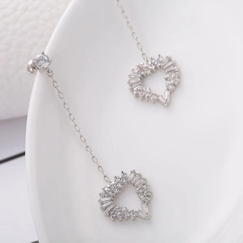 Высококачественные винтажные длинные висячие серьги с австрийскими кристаллами