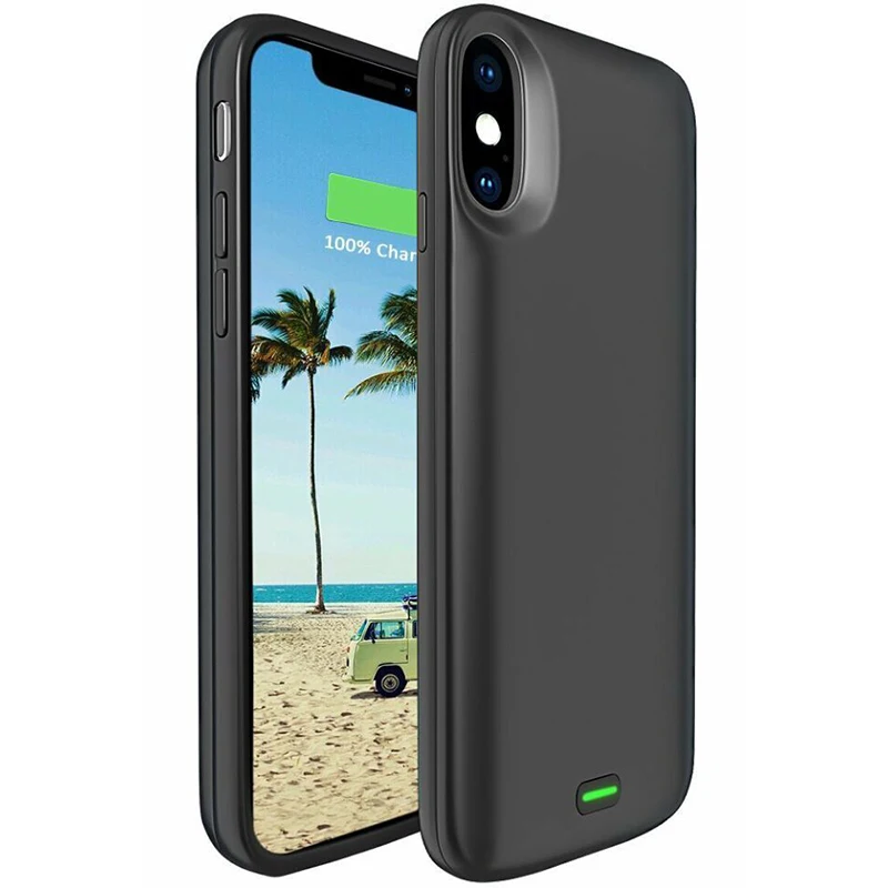 NENG A2/2в1 Горячая поддержка Проводная гарнитура внешняя для iPhone X 5000 мАч батарея задняя крышка батарея противоударный внешний аккумулятор