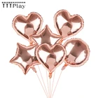 Шары из фольги в форме сердца, 18 дюймов, 10 шт.лот