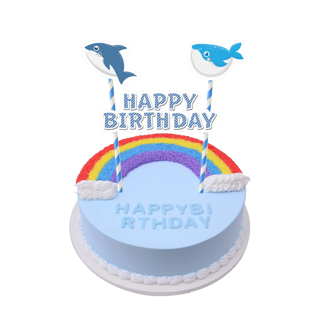 Вечерние принадлежности 1 комплект морская жизнь животные тема Топпер для детей