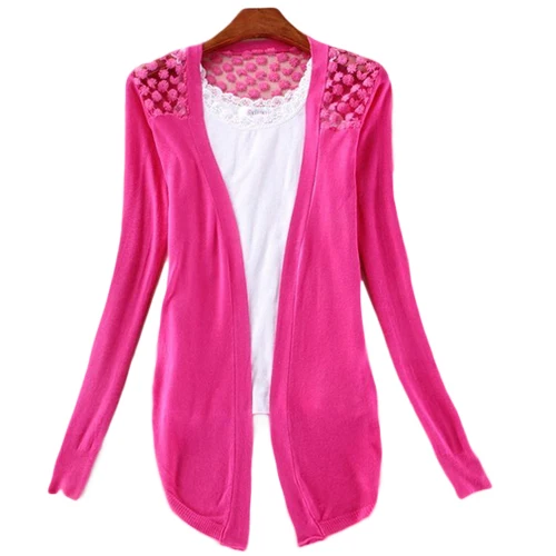 

Lady Korean Style Candy Color Crochet Knit Top Coat Sweater Cardigan Summer Crochet Blouse Retail/Wholesale 6DQC