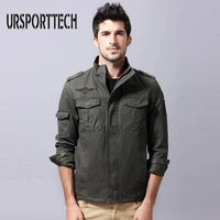 cotton jacket mens autumn thin section large size military uniform air force military leisure wild 6xl