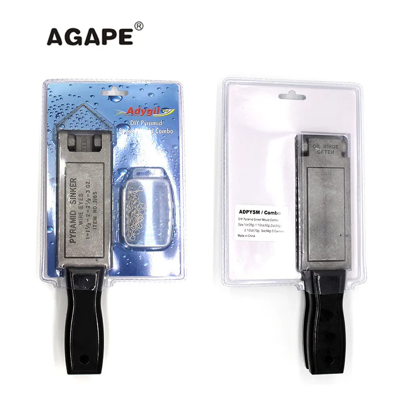 Agape DIY рыболовная Пирамида грузило форма ADPYSM/комбо 1 унции 2 3 5 полостей | Спорт и
