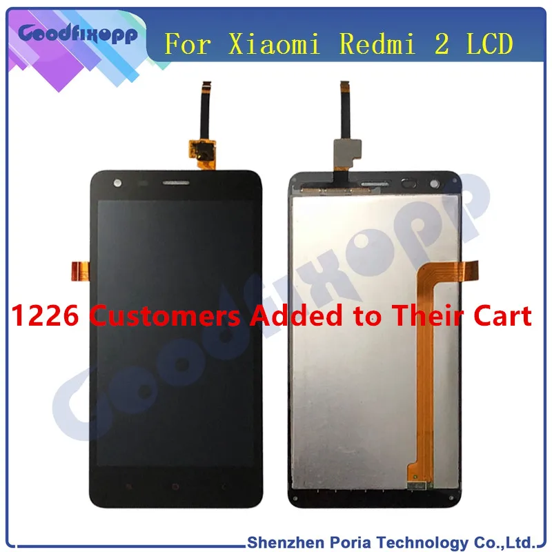 Для Xiaomi Redmi 2 ЖК дисплей с рамкой Сенсорный экран дигитайзер сборка телефон