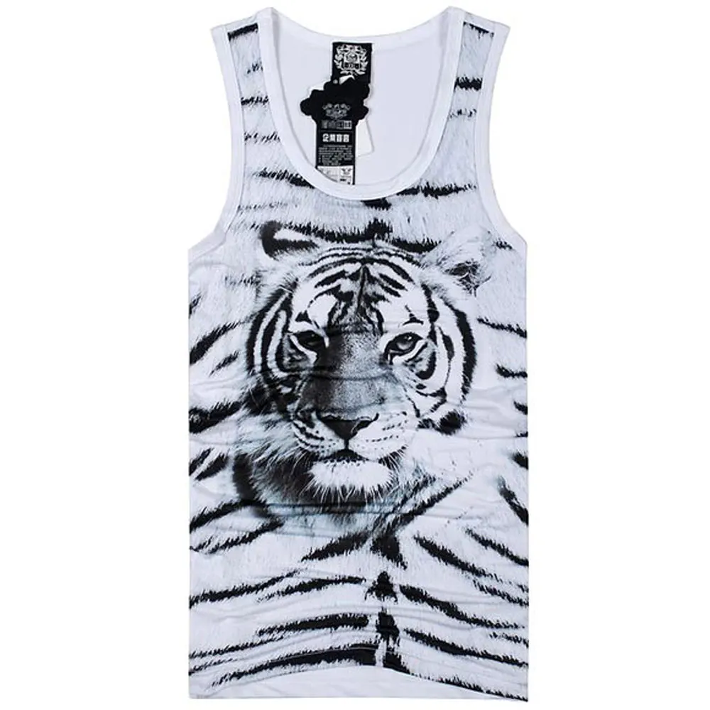 Майка для мужчин Одежда Мужской Хлопковый обтягивающий жилет без рукавов с