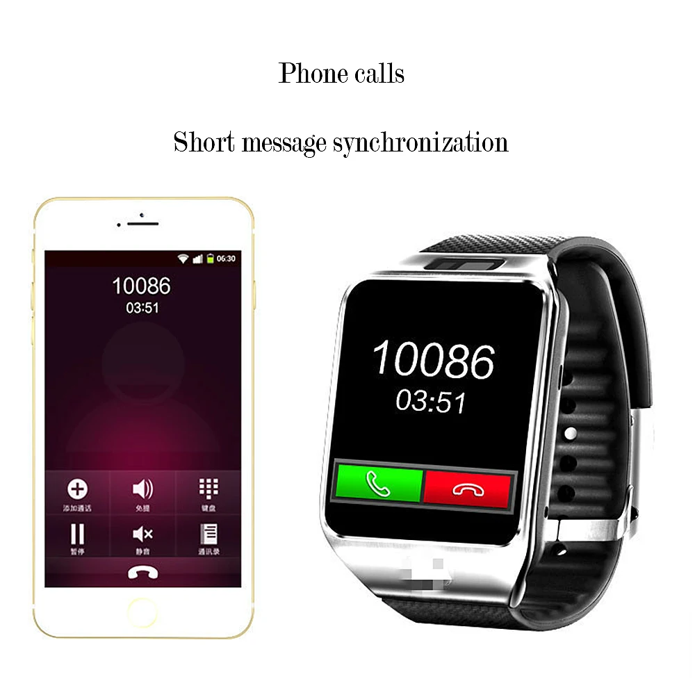 Watches Smart Watch DZ09 with Camera Bluetooth WristWatch Sport Wearable Devices SIM TF Card Smartwatch for IOS Android Phones |