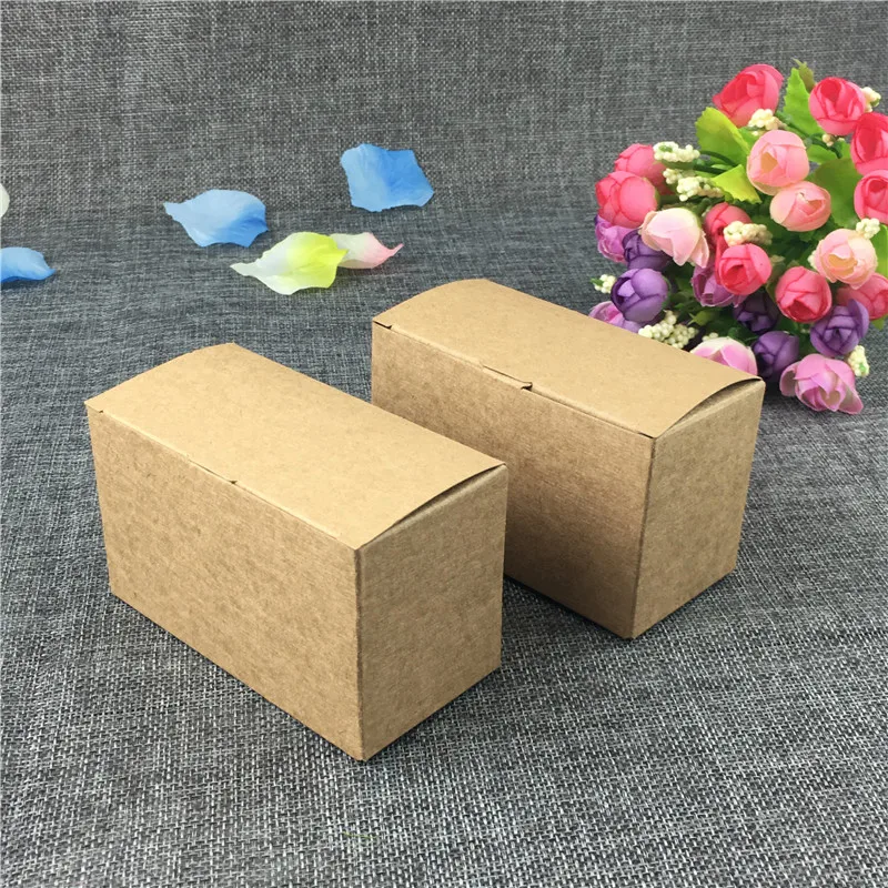 12 шт./лот 9x9x6 см Крафт пустые бумажные подарочные коробки для игрушек зажим