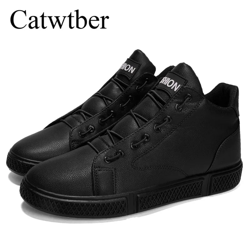 Catwtber Новая модная обувь Для мужчин сапоги мужские Ботильоны роскошные кожаные