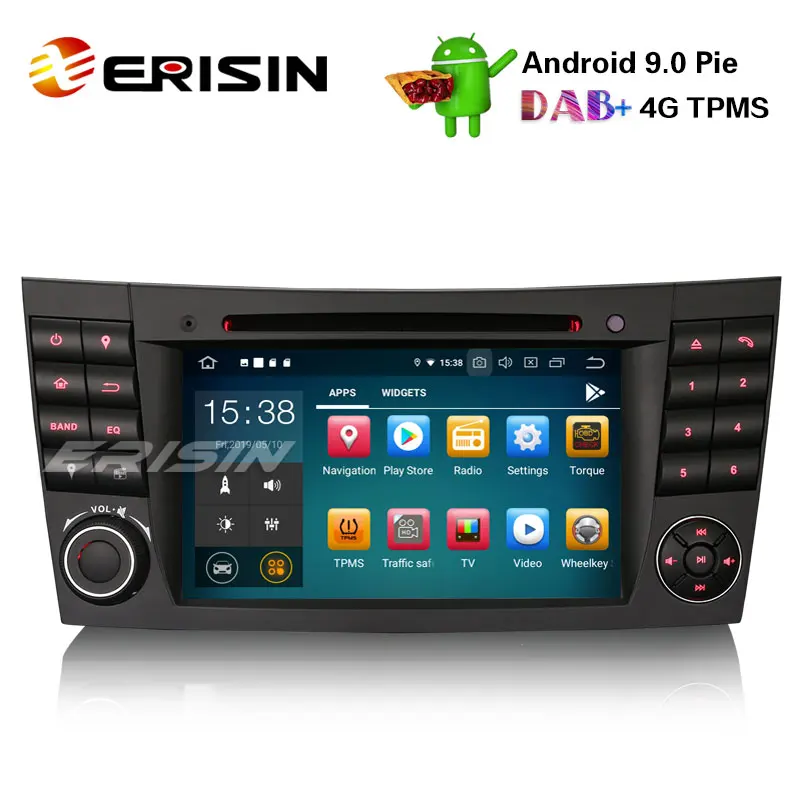 Erisin ES7980E 64 7 &quotAndroid 9 0 автомобильный стерео GPS DAB + CD Canbus SatNav для Mercedes E/CLS/G W211 W219