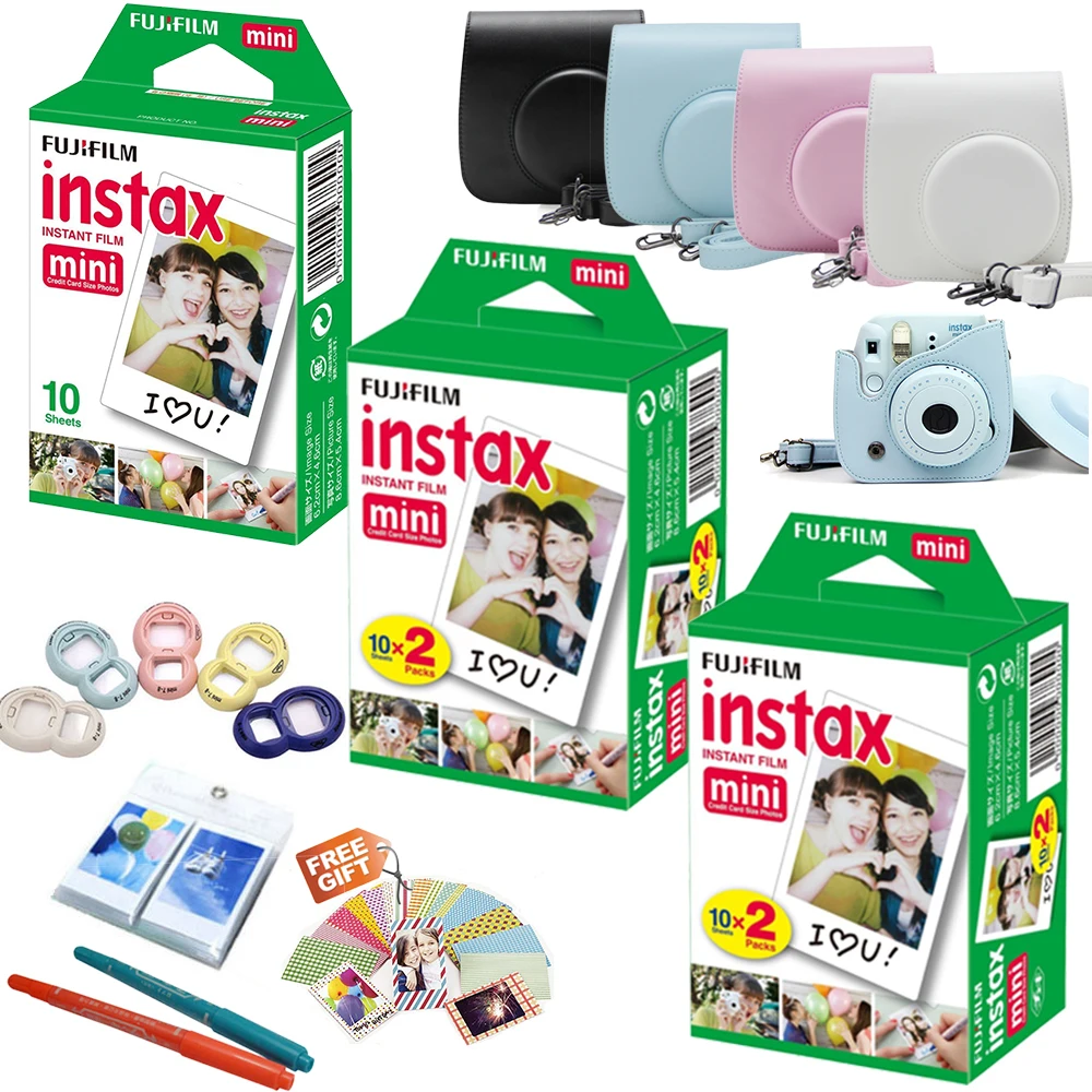 Для Fujifilm Instax Mini 8 фильм Фотоаппарат моментальной печати 50 листов мини белые