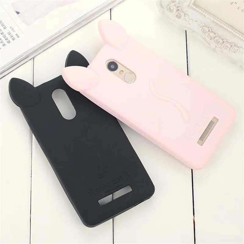 Xiaomi Redmi Note 3 чехол 3D Прекрасный Мультяшные кошачьи уши TPU гелевый Мягкий