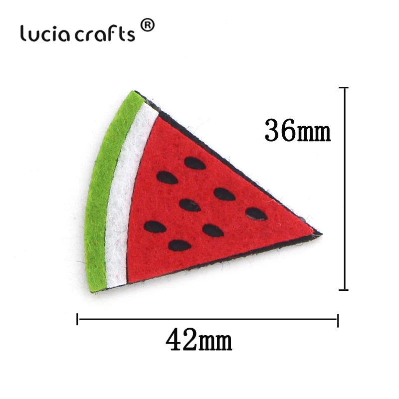 Lucia crafts 5 шт/12 шт фрукты войлочная ткань для DIY Нетканая ткань без Гуле патчи ручной работы аксессуары для одежды B0402