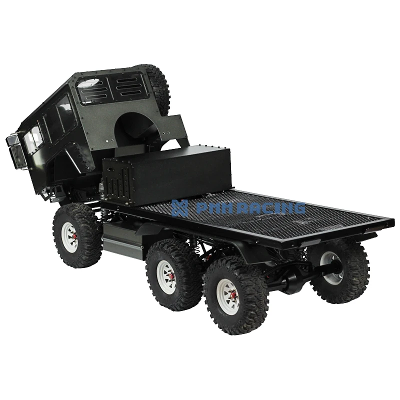 CNC алюминиевый сплав 1/10 RC Crawler 6x6 военный грузовик внедорожник|Детали и